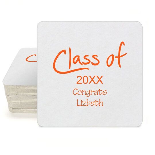 Pick Any Year of Fun Class of Square Coasters
